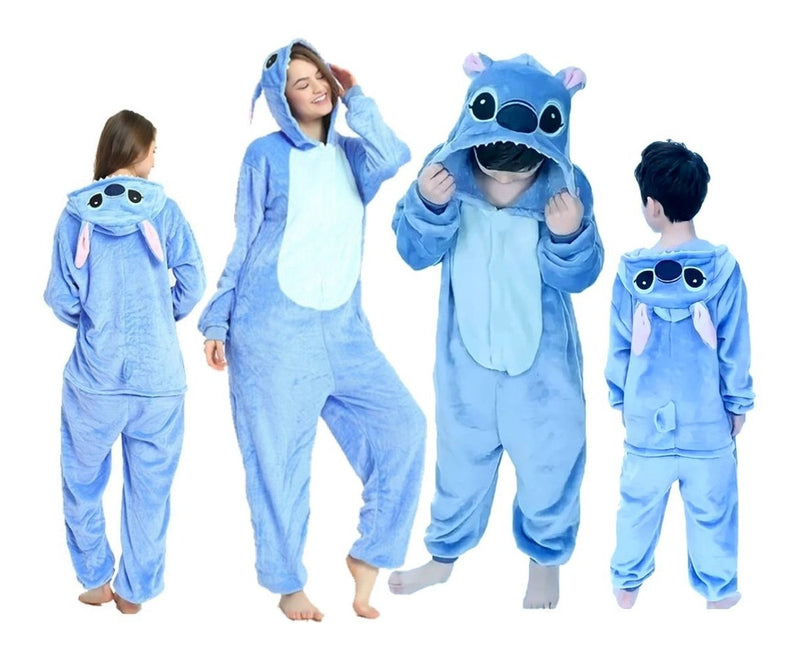 Pijama Lilo Stitch Azul - Todos Os Tamanhos